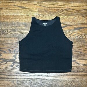 Old Navy Active Powerchill Black Sleeveless Crop Top